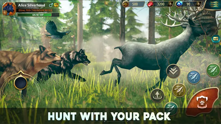 Wolf Tales — Wild Animal Sim — Pack and family sim